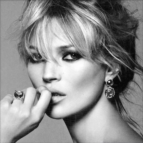 Kate Moss 120x120 cm