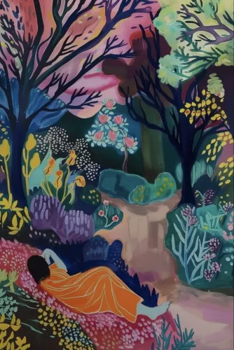 MONDiART Colorful trees 120x180 cm (106458)