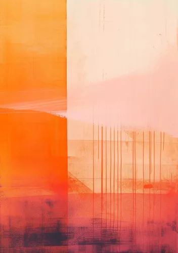 Orange evening 120x180 cm