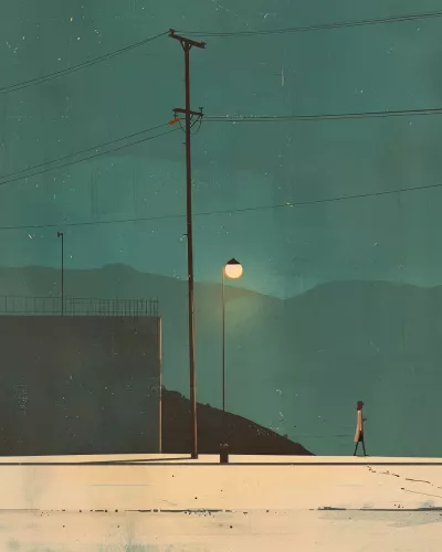 Late night 120x180 cm