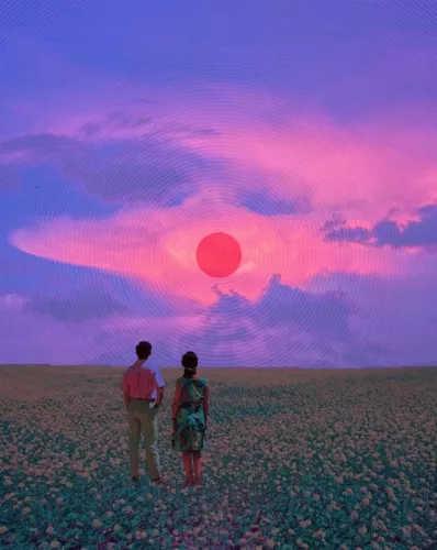 Enjoy sunset  120x180 cm