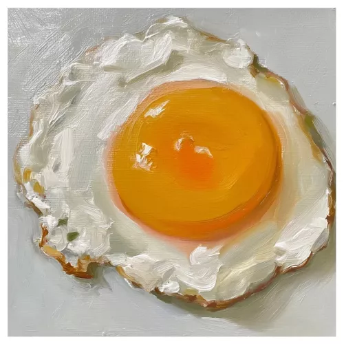 Fried egg  120x120 cm