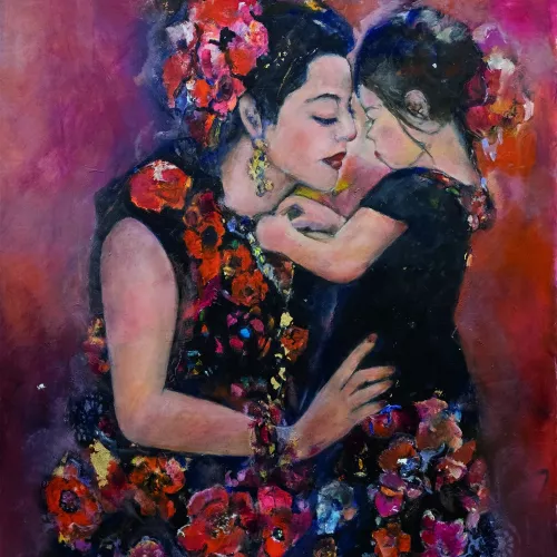 Lovely mom 100x100 cm