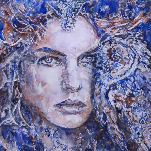 Wise owl 80x80 cm