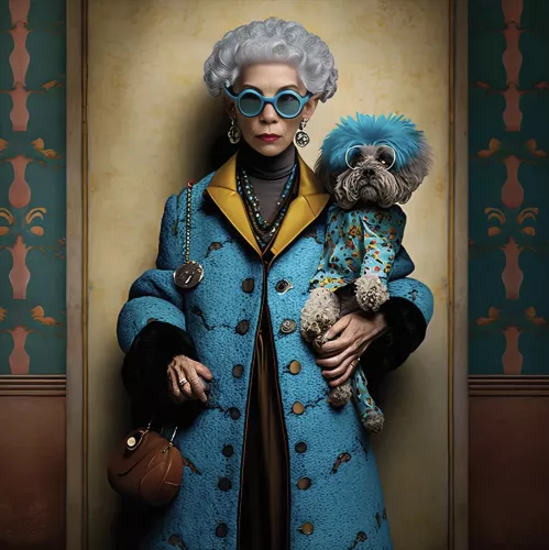 Fashion Granny  100x100 cm