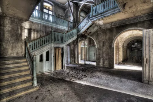 Hall long stairs 120x180 cm