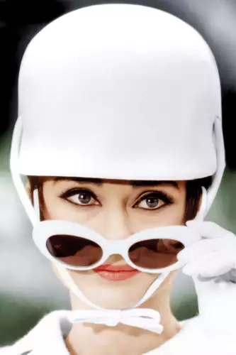 Audrey Hepburn with cap 