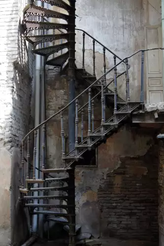 Metal stairs vertical 