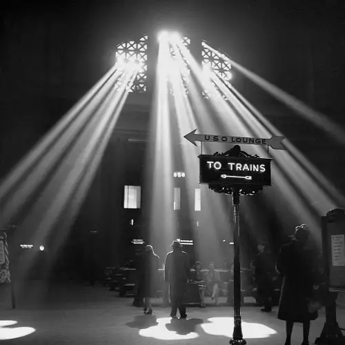 Sunbeams in Chicago Station 