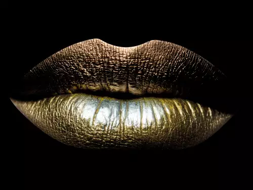 Close-up view of sexual lips 
