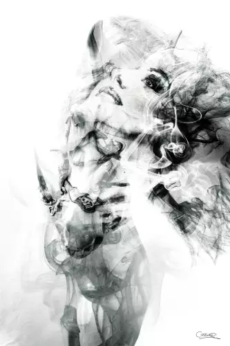 MONDiART Smoking Woman  (101513)