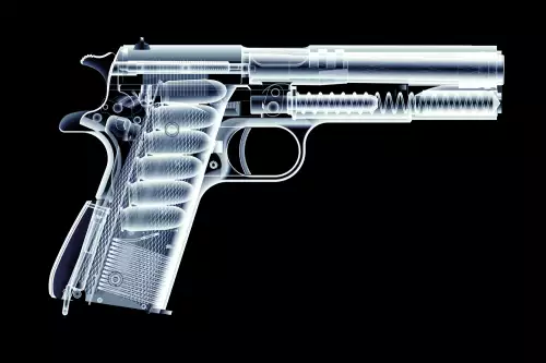 Xray image of gun 