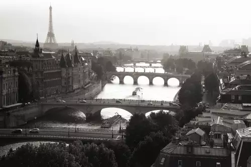 Bridges over the Seine river 