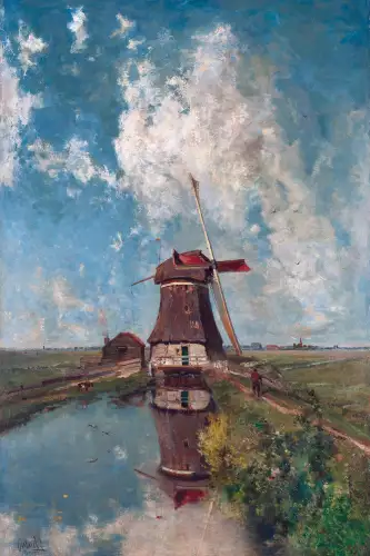 Windmill & Stream 