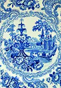 MONDiART Royal blue plate  (103121)