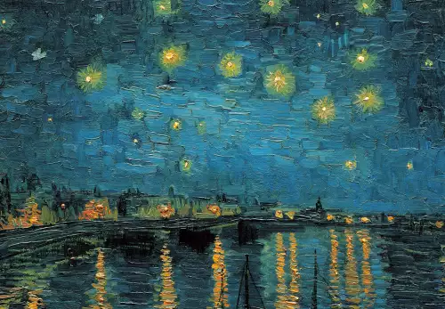 MONDiART Starry night over the Rhone  (103172)