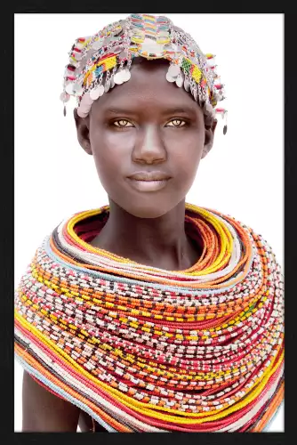 MONDiART 83/128 Samburu Girl White WH1744+L4050 Black (103938)