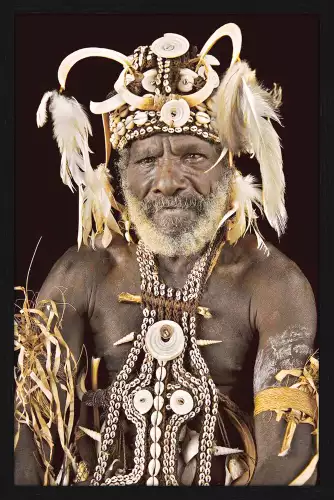 MONDiART 83/128 Village Elder Papua New Guinea WH2001+L4050 Black (103979)