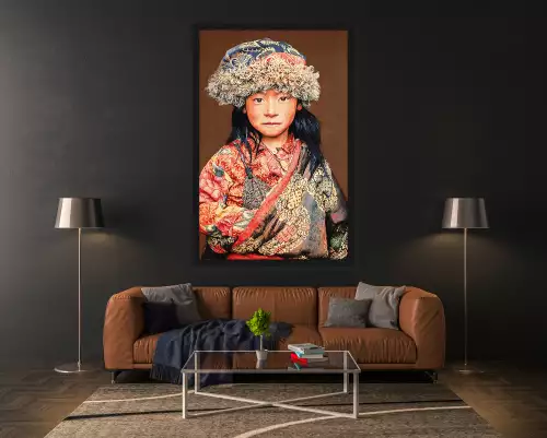 MONDiART 125/198 Tibetan Child Taupe WH2026+L4050 Black (103987)