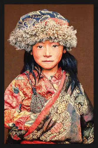 MONDiART 125/198 Tibetan Child Taupe WH2026+L4050 Black (103987)