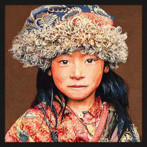 43/43 Tibetan Child Taupe WH2032+L4050 Black