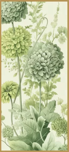 Botanical - 90/200 - Frame BL Gold